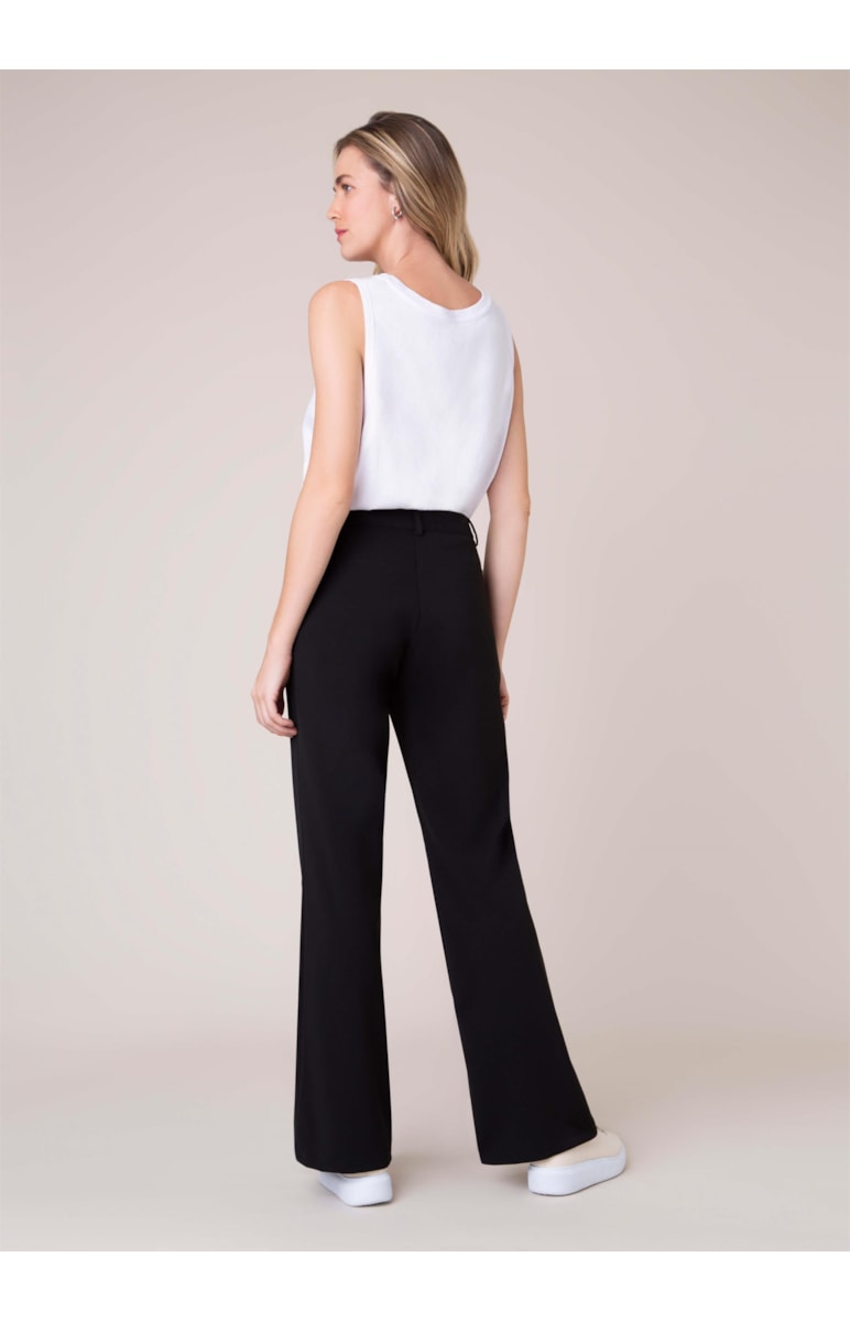 Calça Bootcut Scuba Preto