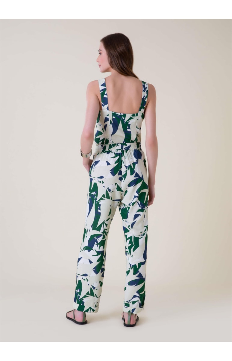 Calça Botanical Art Carrot Verde Bandeira