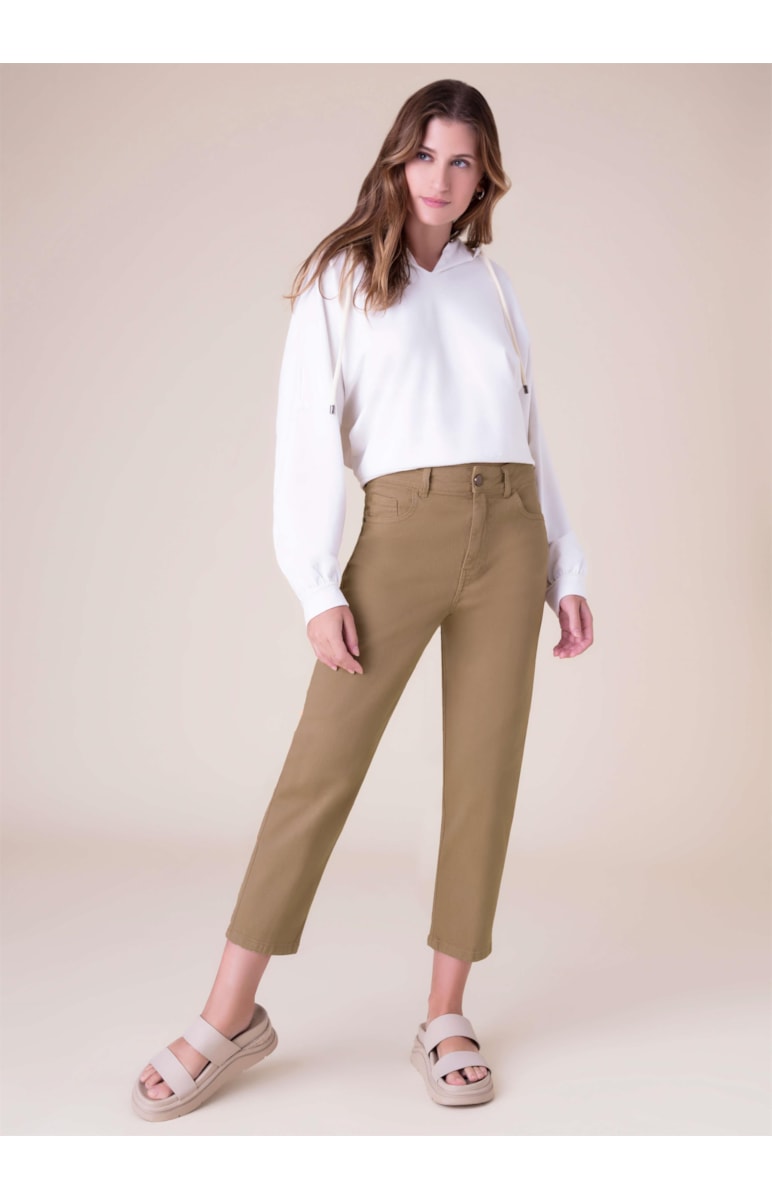Calça Carrot Camel