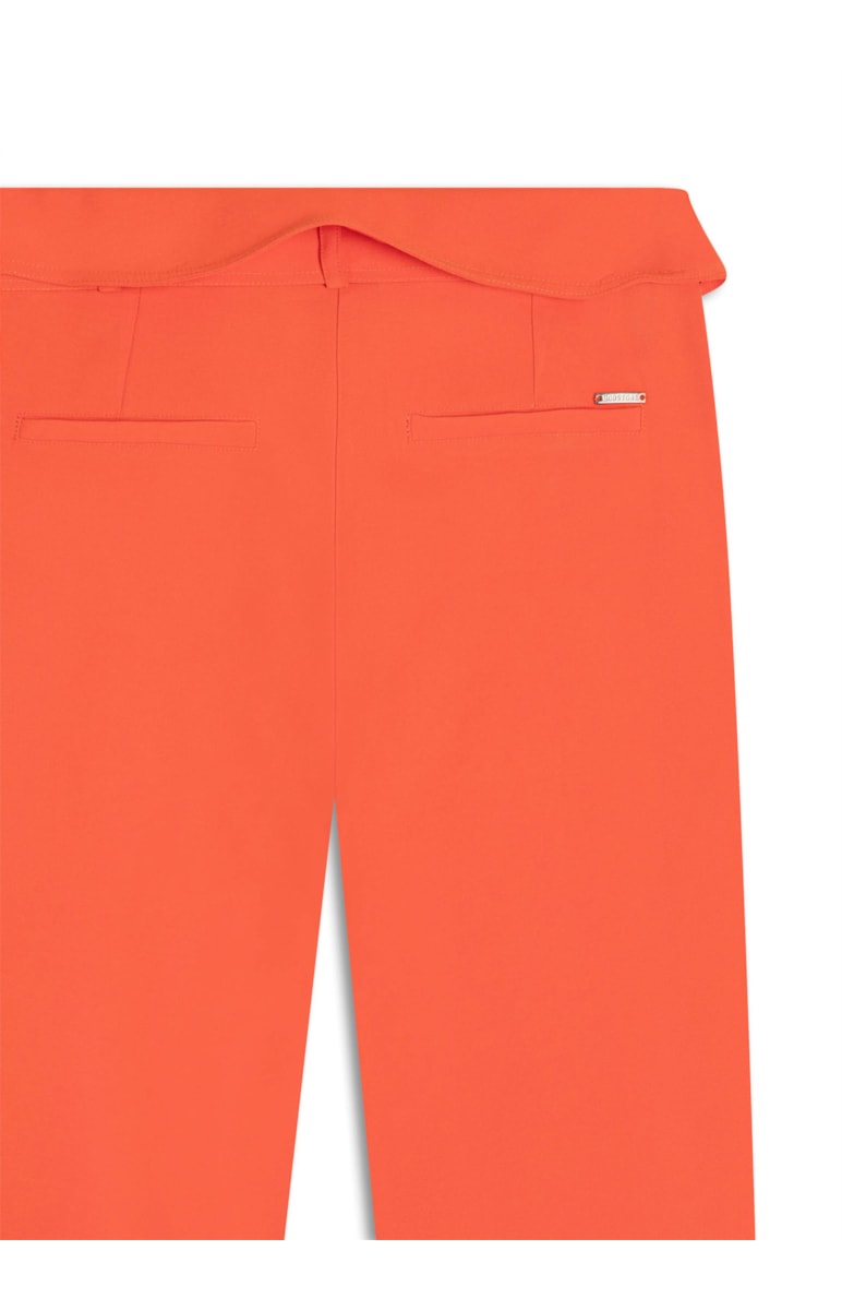 Calça Carrot Viscose Desert Cós Virado Abobora