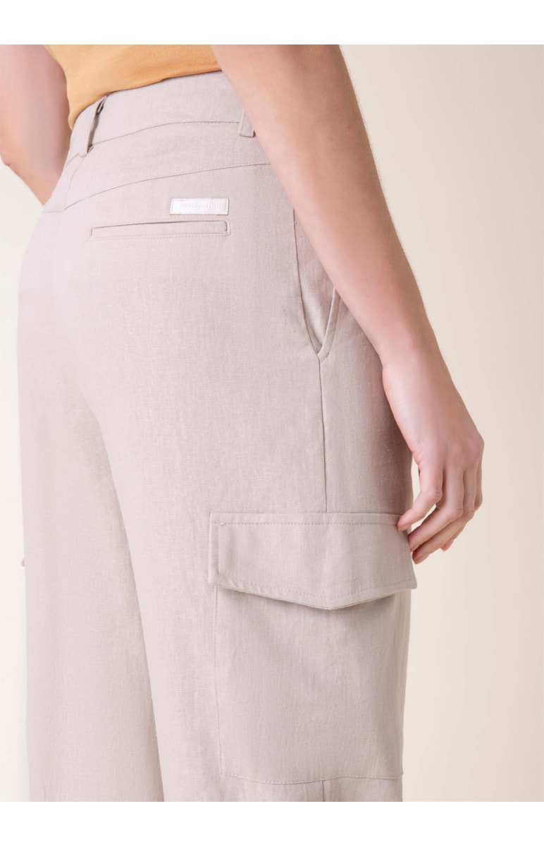 Calça Cenoura Heavy Linho Natural