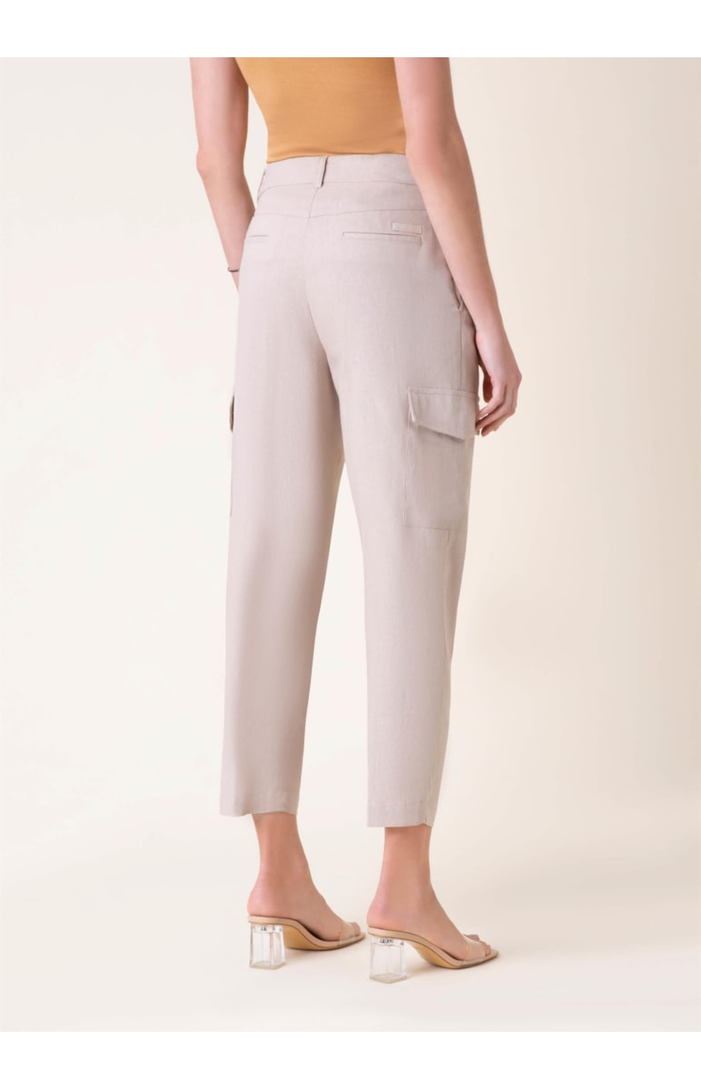 Calça Cenoura Heavy Linho Natural
