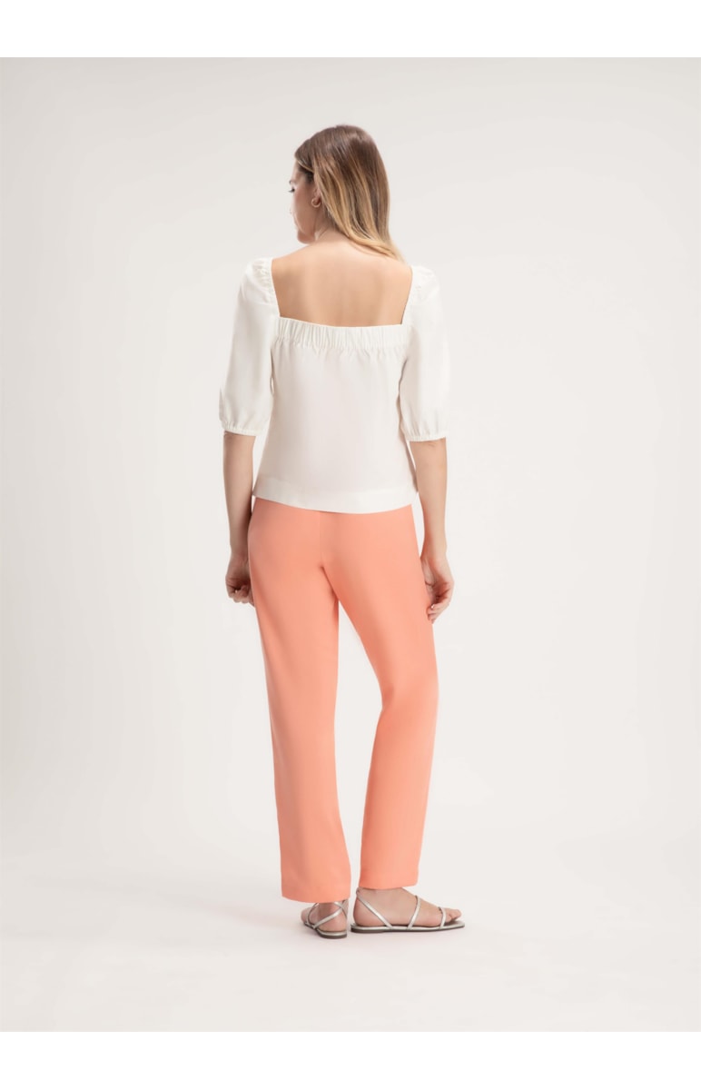 Calça Clochard Elástico Coral