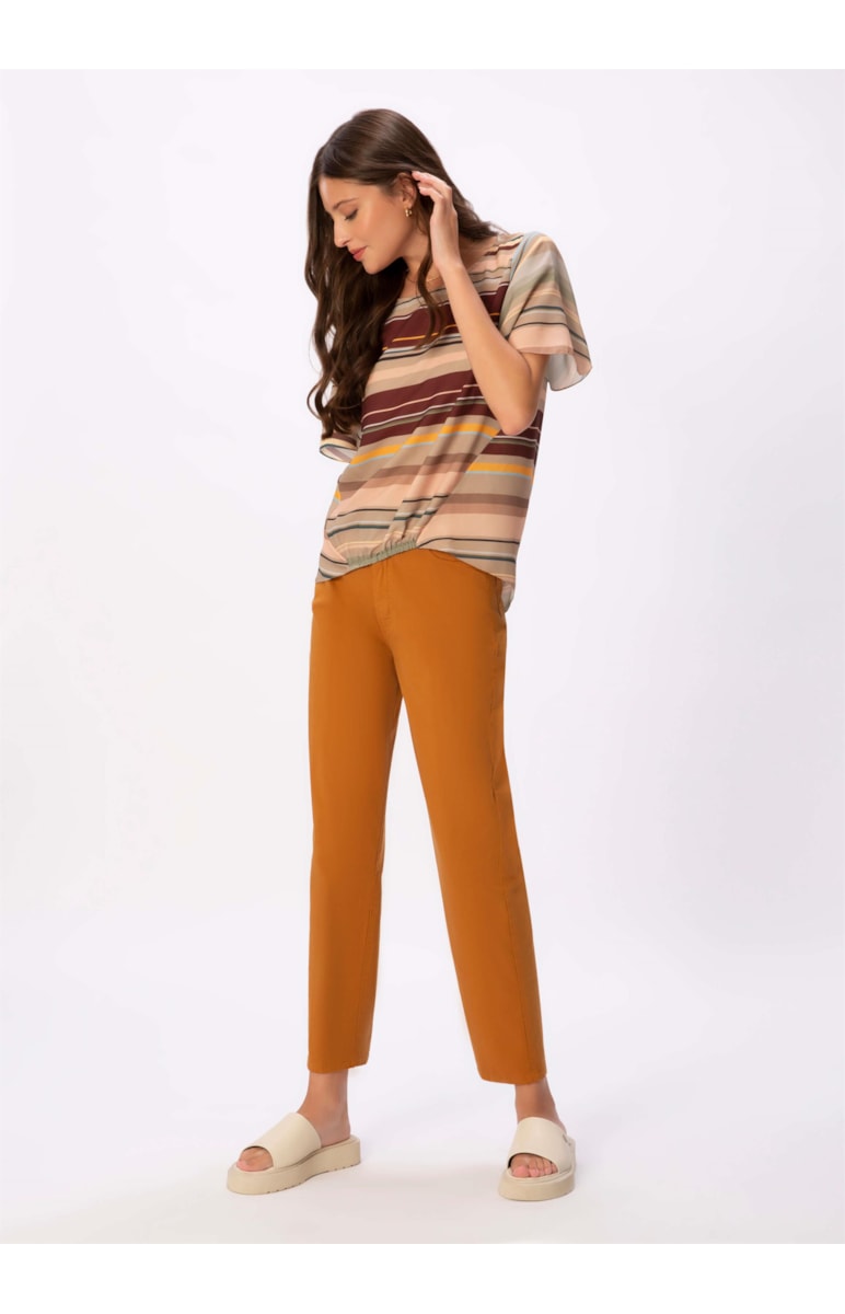 Calça Color Canvas Martingale Caramelo