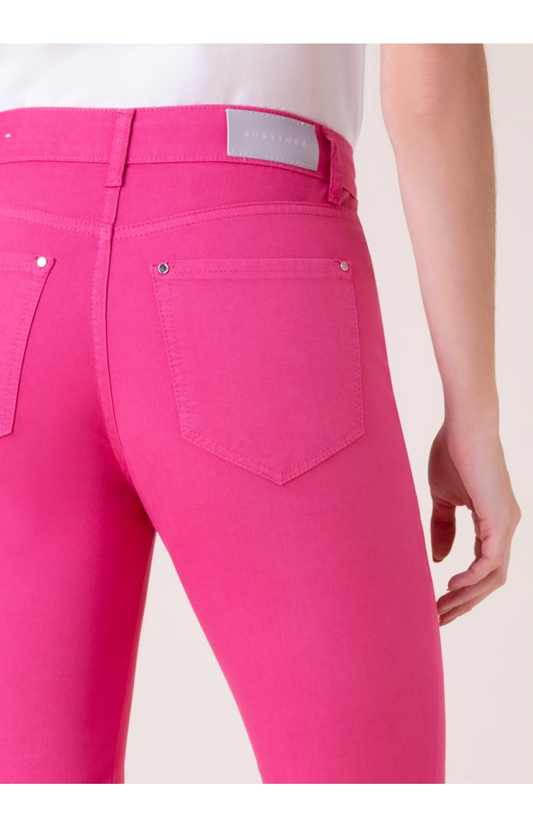 Calça Color Canvas Sofia Cigarrete Pink