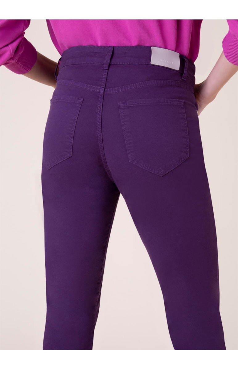 Calça Color Canvas Sofia Cigarrete Roxo