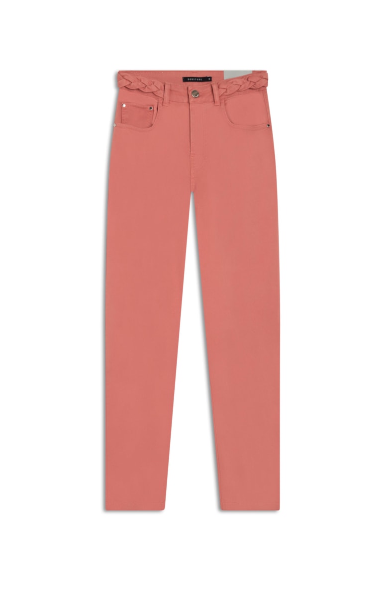 Calça Color Carol Trança Rosa Velho