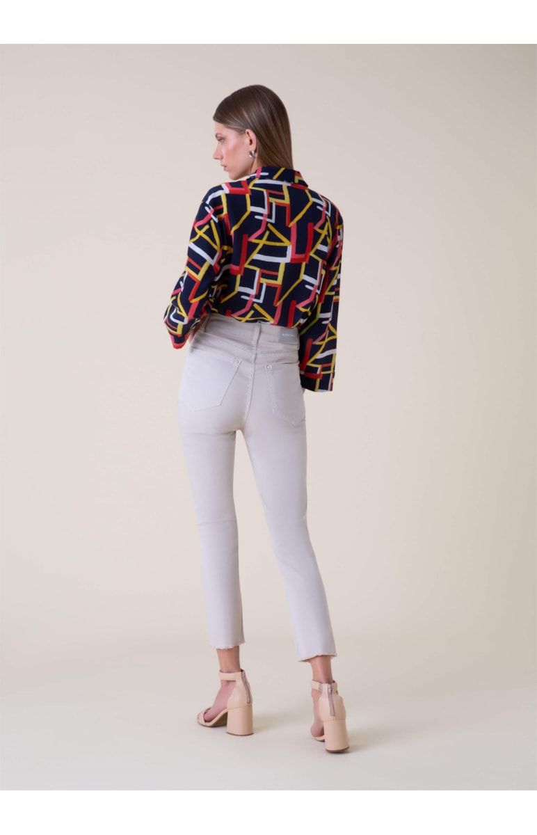 Calça Color Maia Cigarrete Bege