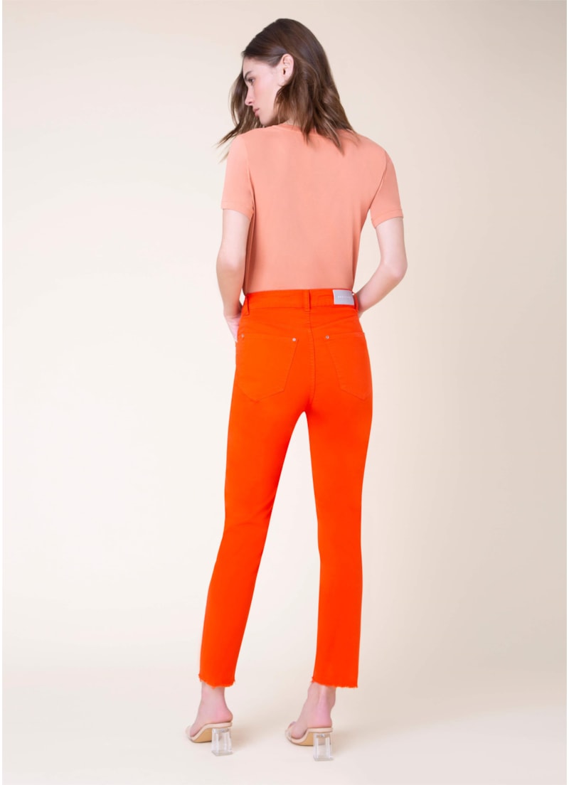 Calça Color Maia Cigarrete Vermelho Vivo