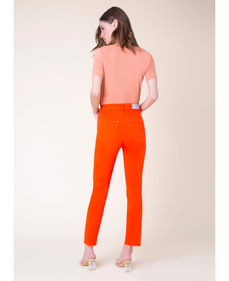Calça Color Maia Cigarrete Vermelho Vivo