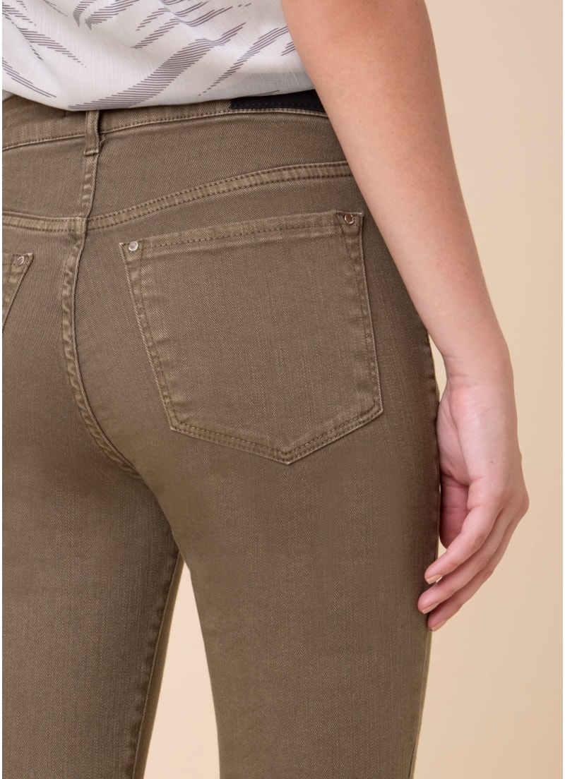 Calça Color Marie Skinny Verde Militar