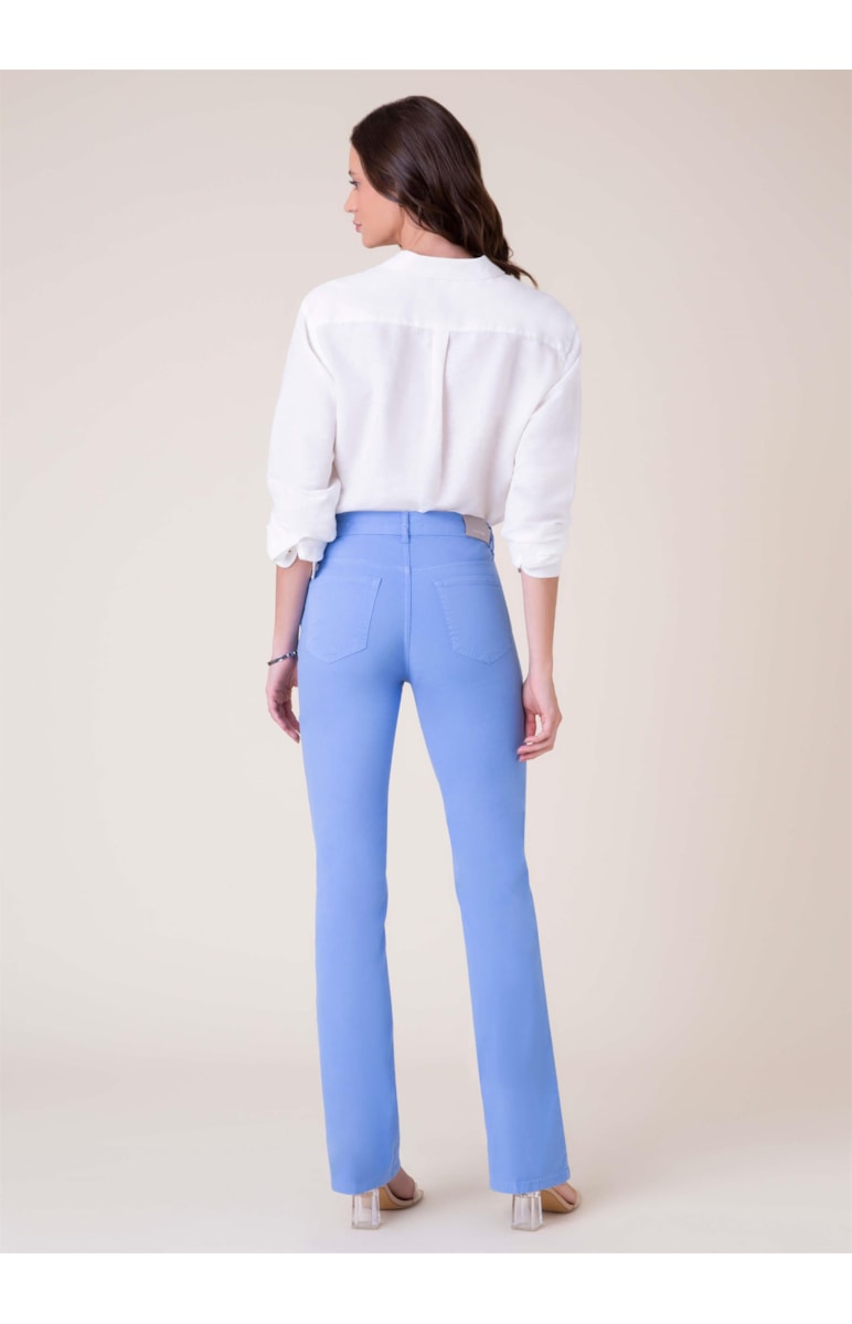 Calça Color Modal Flare Azul Bic