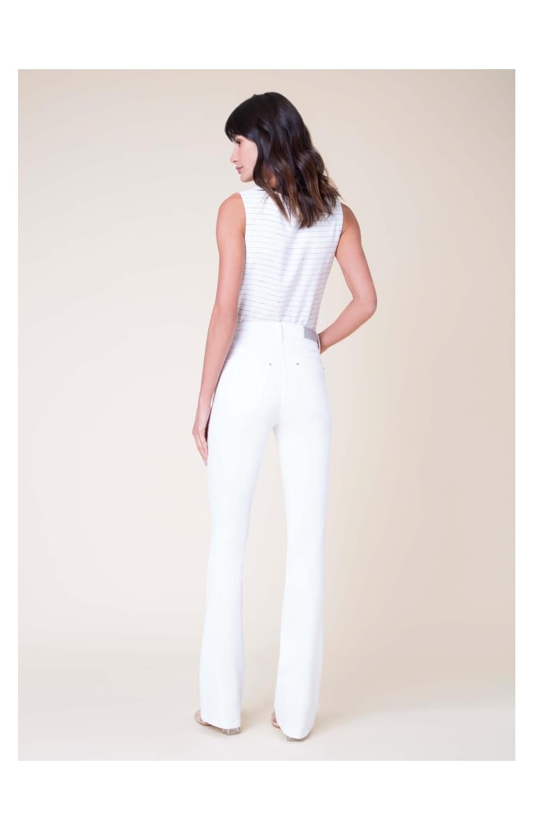 Calça Color Modal Flare Branco