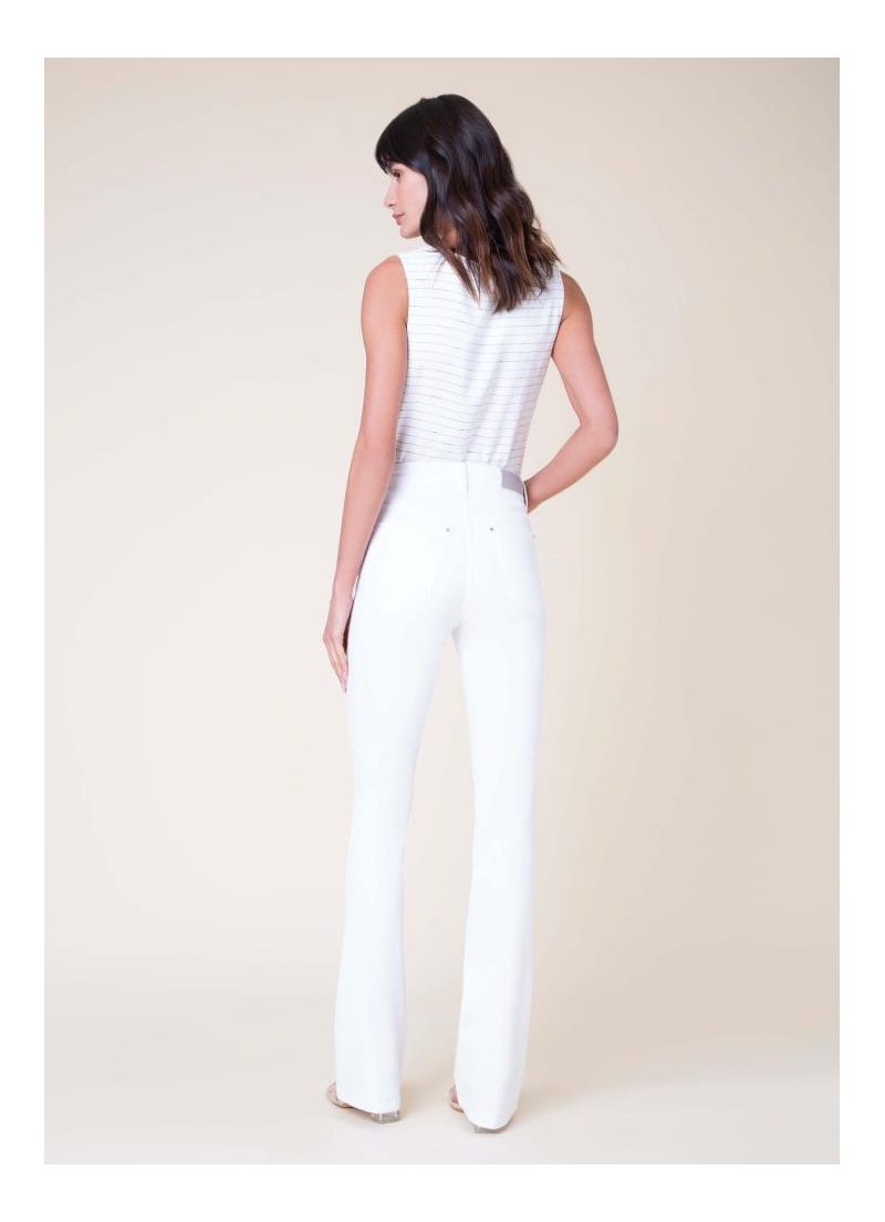 Calça Color Modal Flare Branco