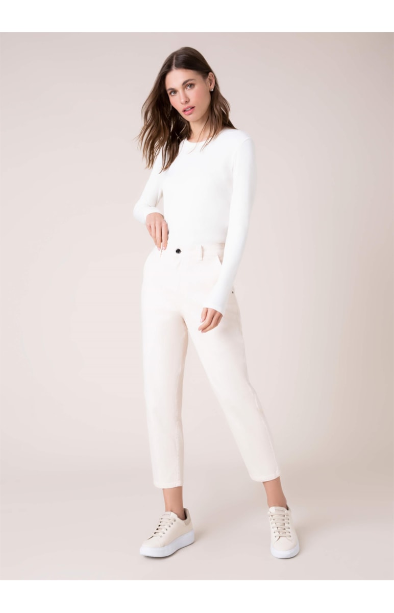 Calça Color Mom Off White