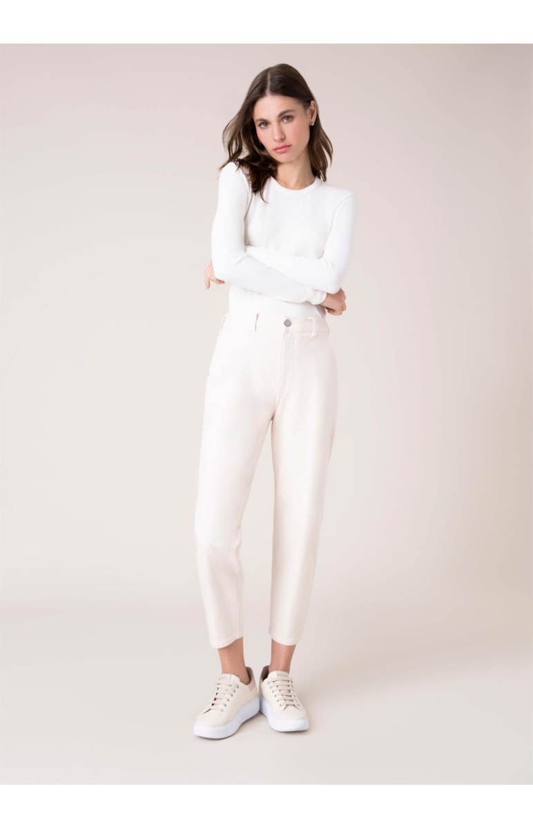 Calça Color Mom Off White