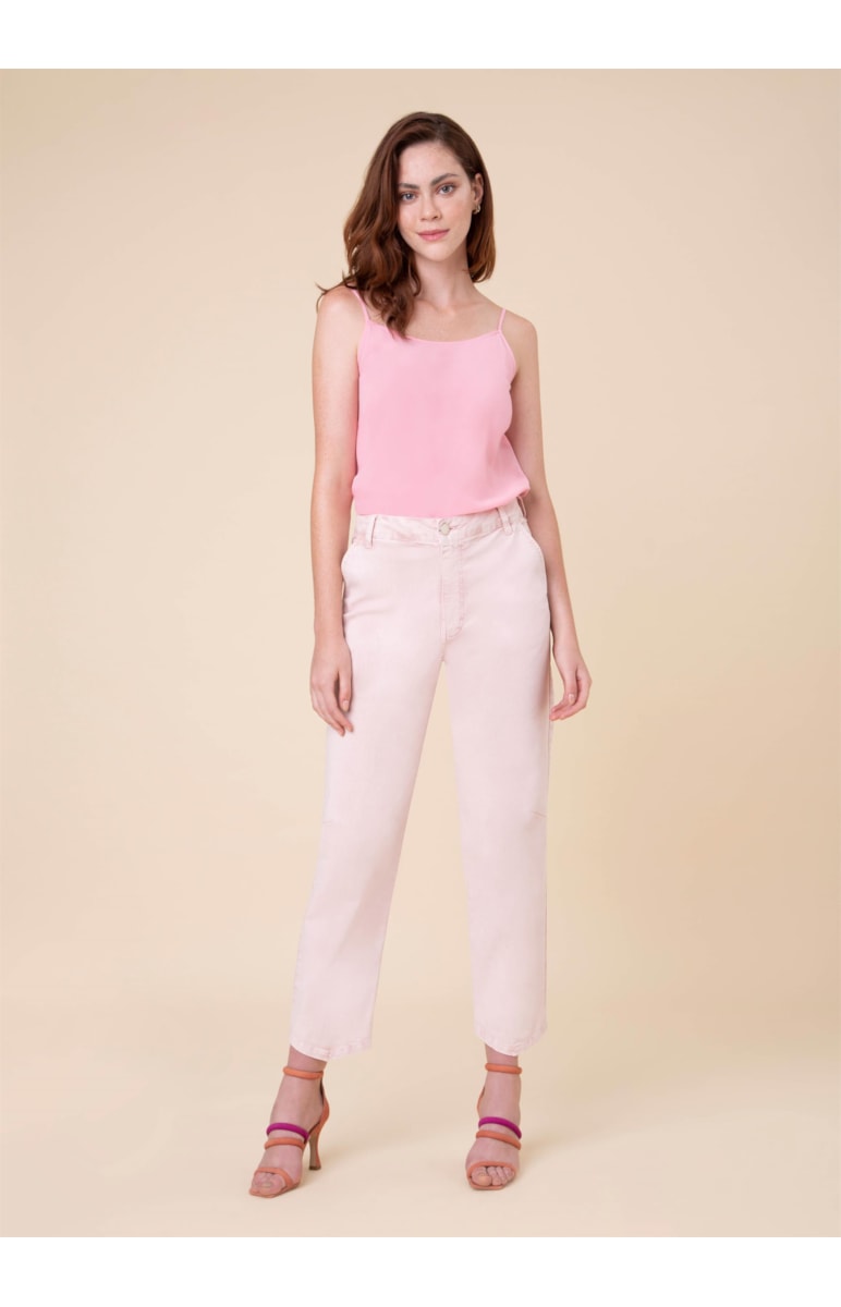 Calça Color New Carrot Rosa
