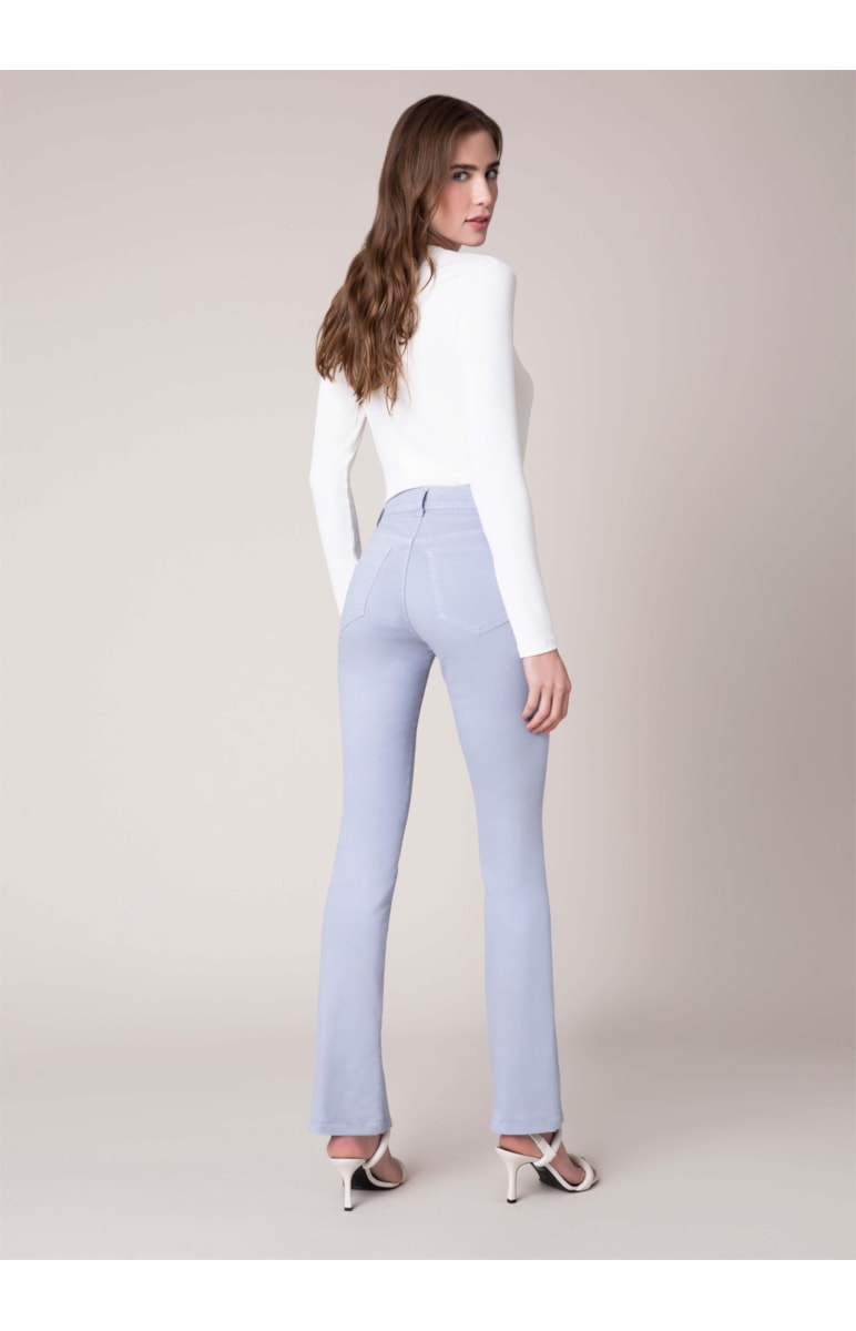Calça Color Power Bootcut Azul Claro