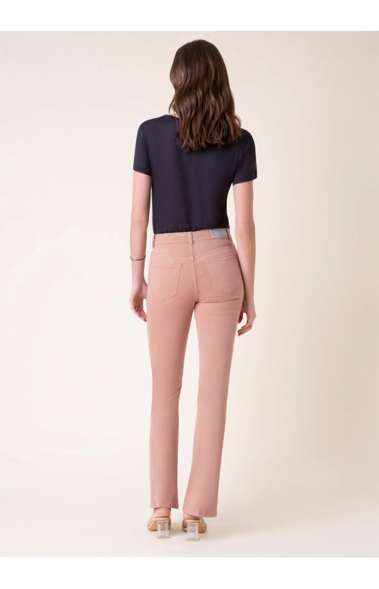Calça Color Power Bootcut Rosa Velho
