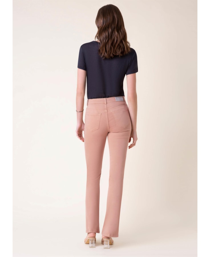 Calça Color Power Bootcut Rosa Velho