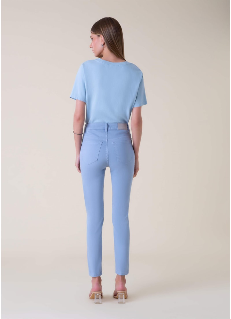 Calça Color Power Skinny Azul Claro