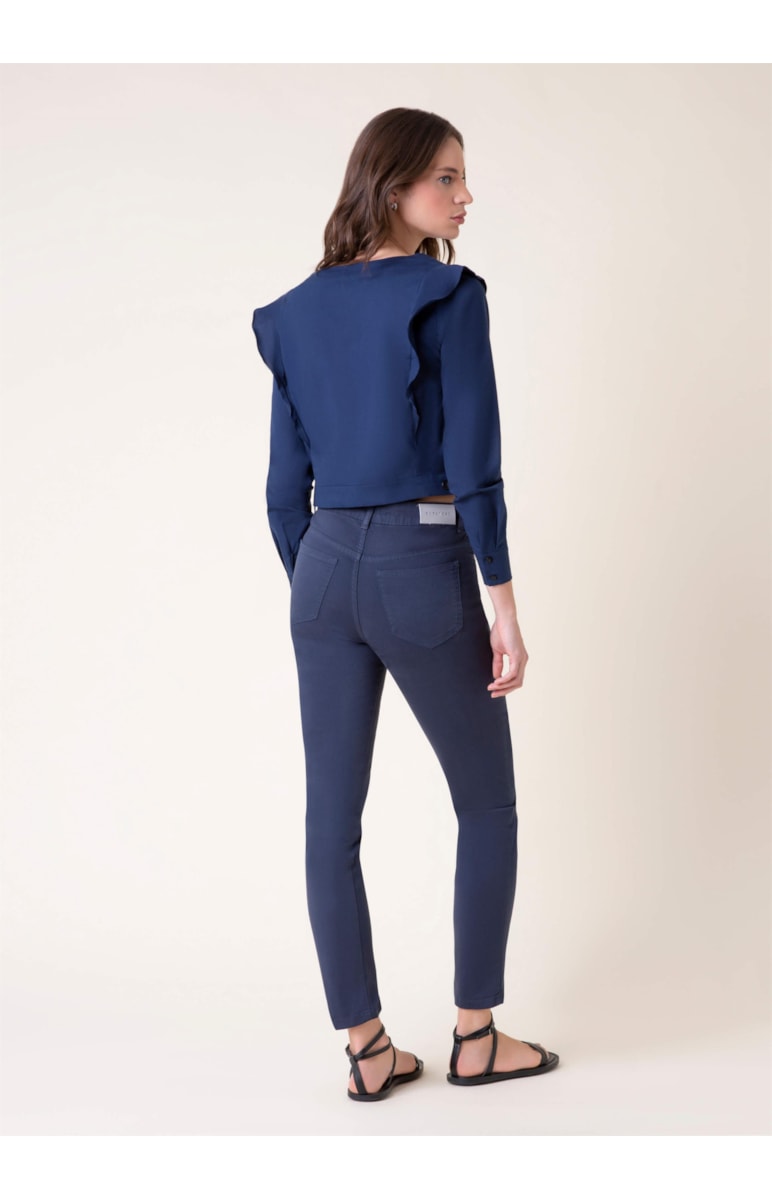 Calça Color Power Skinny Marinho