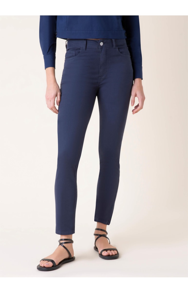 Calça Color Power Skinny Marinho