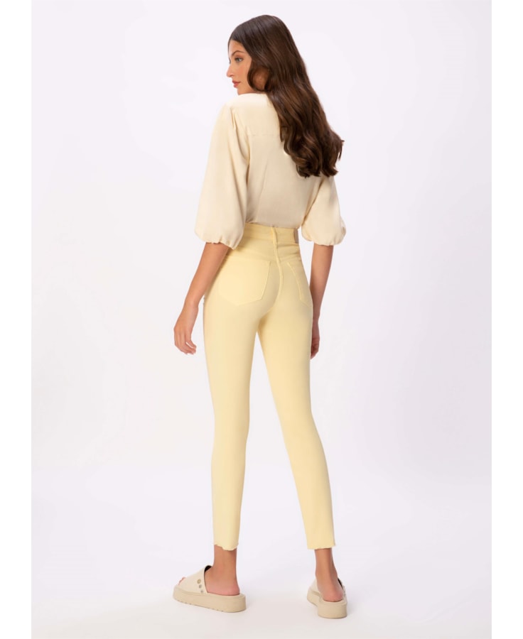 Calça Color Sofia Skinny Amarelo