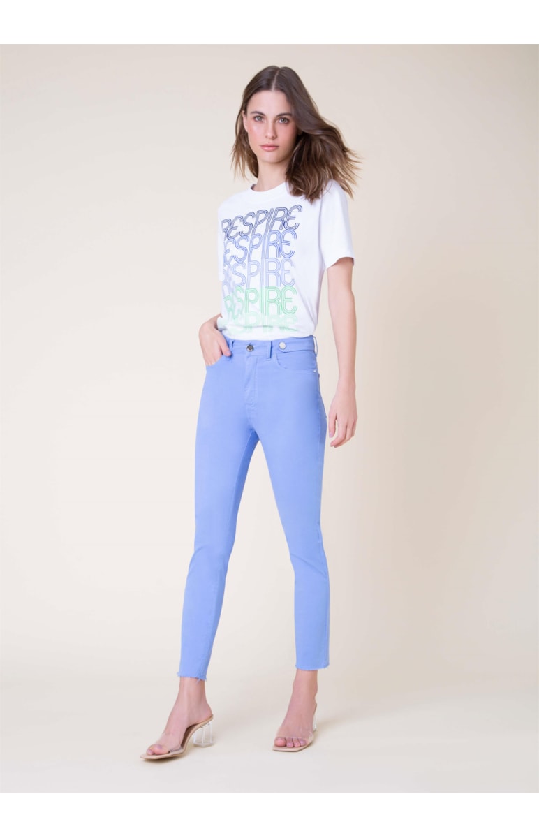 Calça Color Sofia Skinny Azul Bic