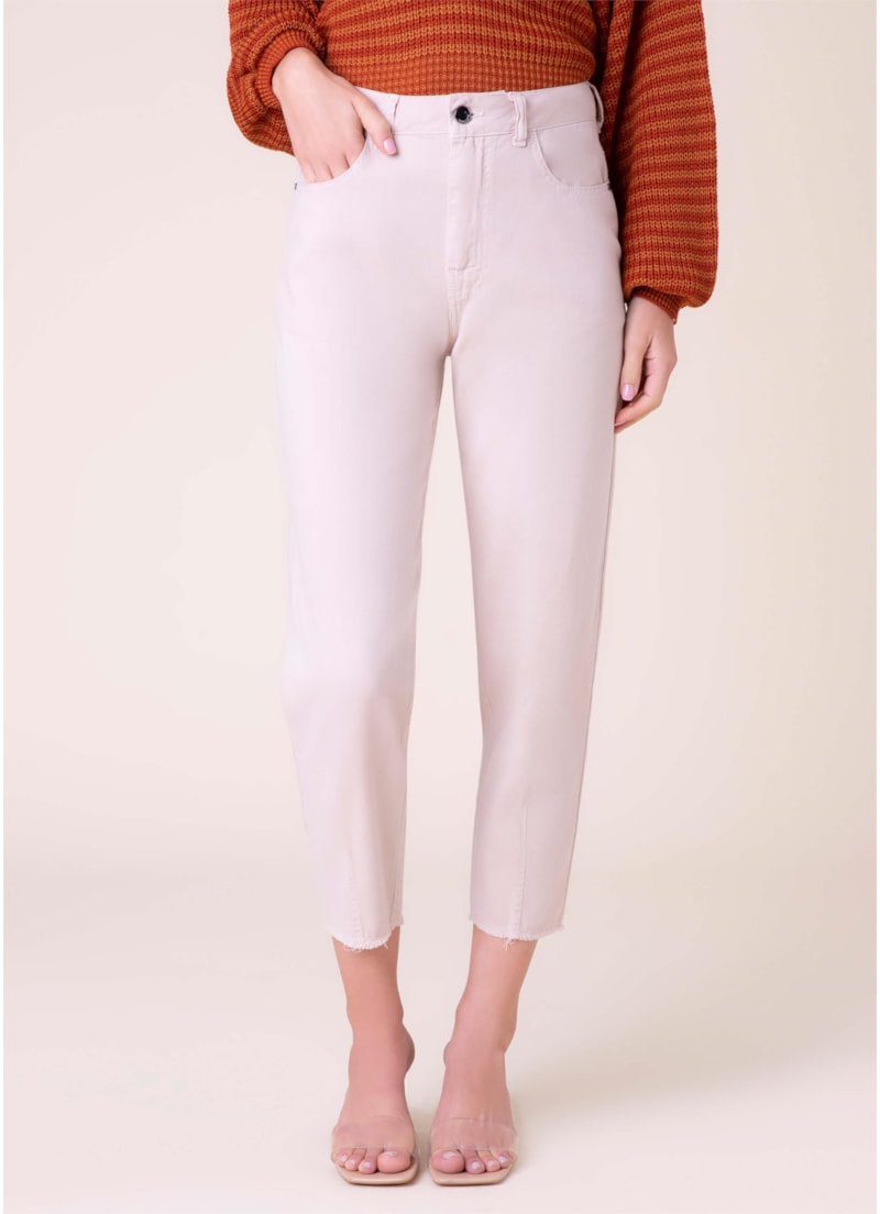 Calça Color Soft Mom Caqui