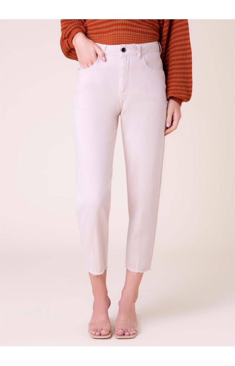 Calça Color Soft Mom Caqui