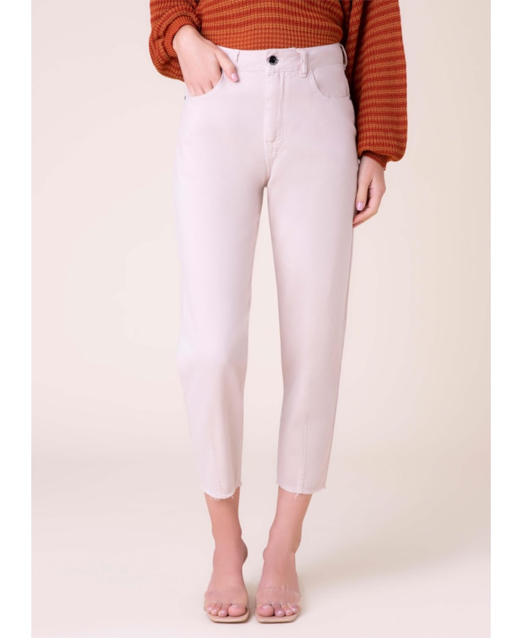 Calça Color Soft Mom Caqui