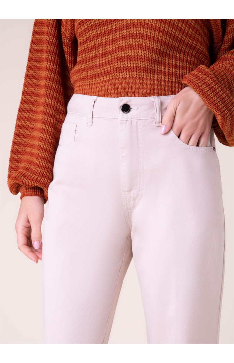 Calça Color Soft Mom Caqui