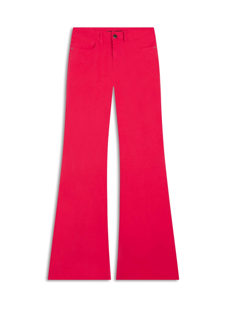 Calça Color Twill Flare Pink