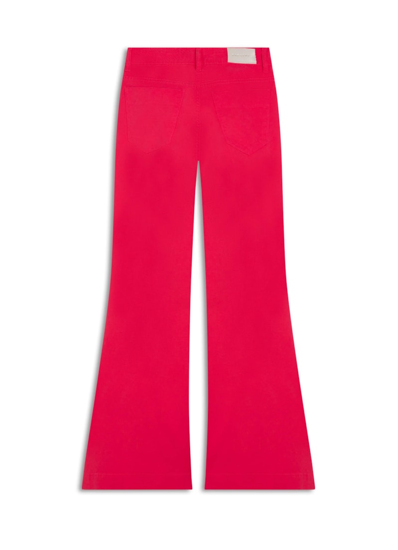 Calça Color Twill Flare Pink