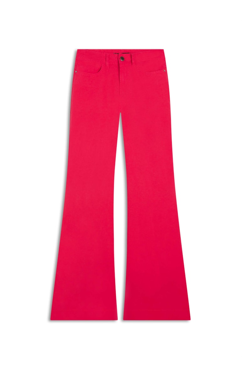 Calça Color Twill Flare Pink