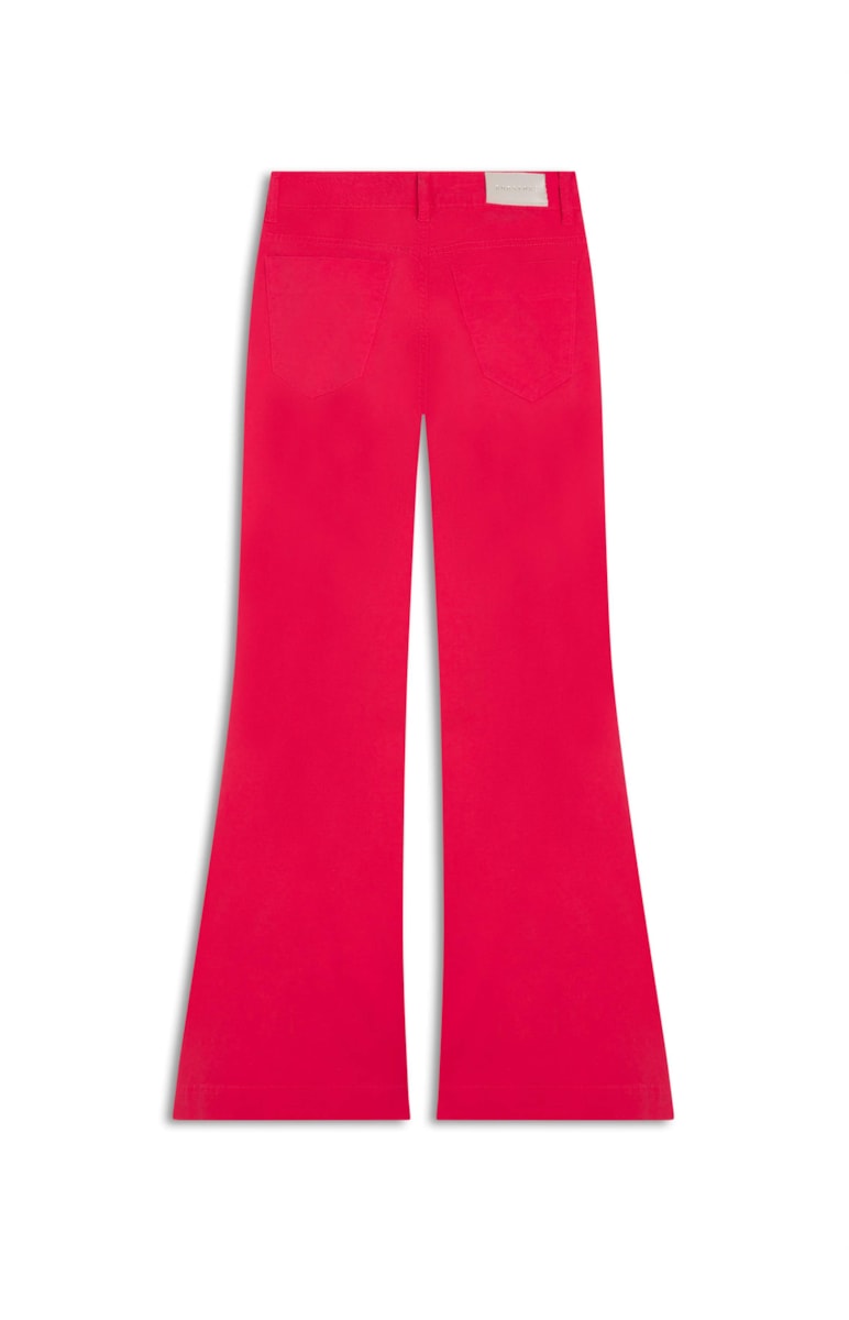 Calça Color Twill Flare Pink