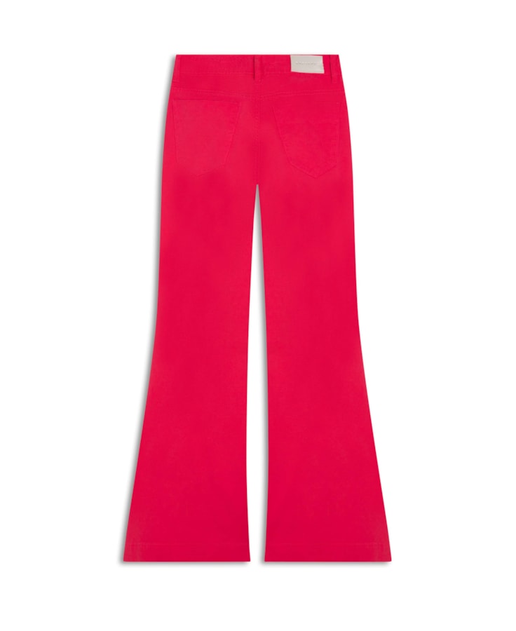 Calça Color Twill Flare Pink