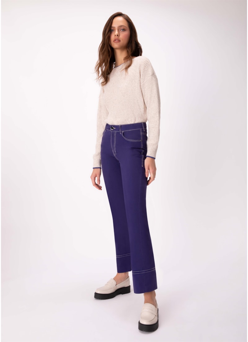 Calça Color Twill Slouch Violeta