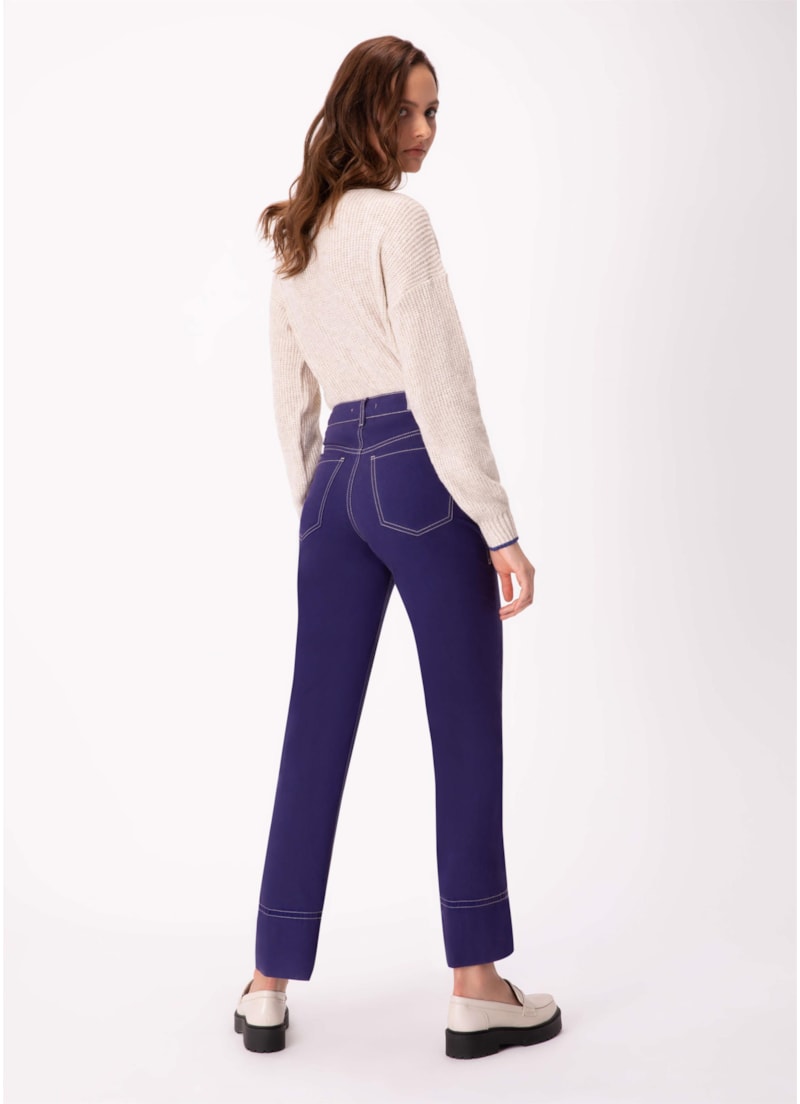 Calça Color Twill Slouch Violeta