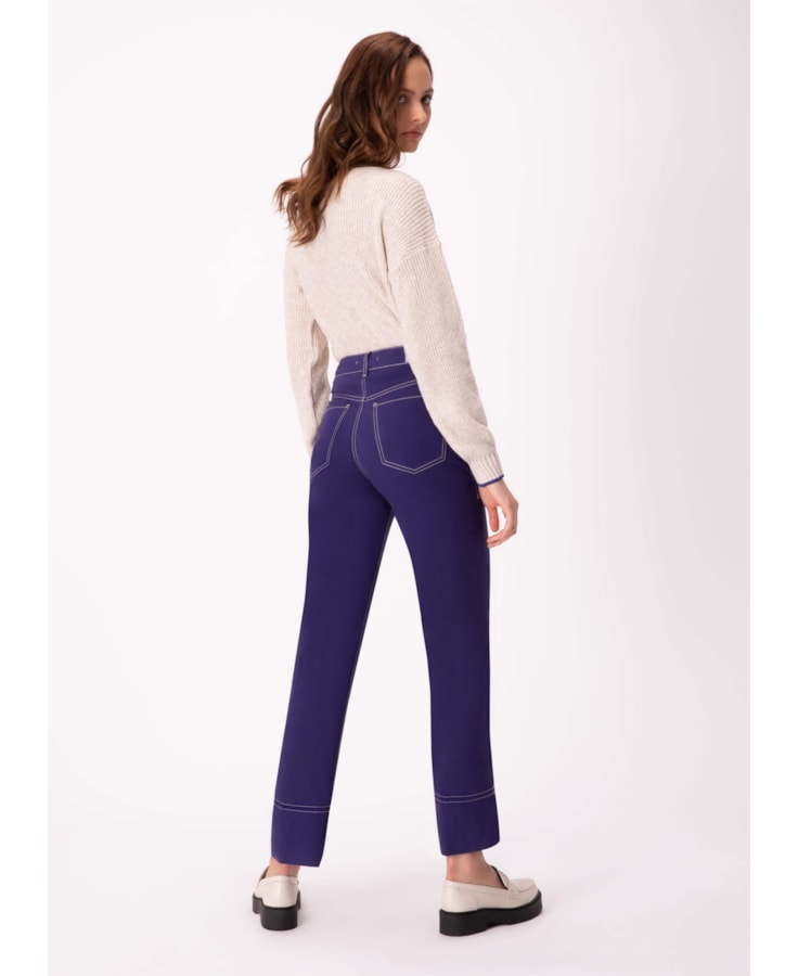 Calça Color Twill Slouch Violeta