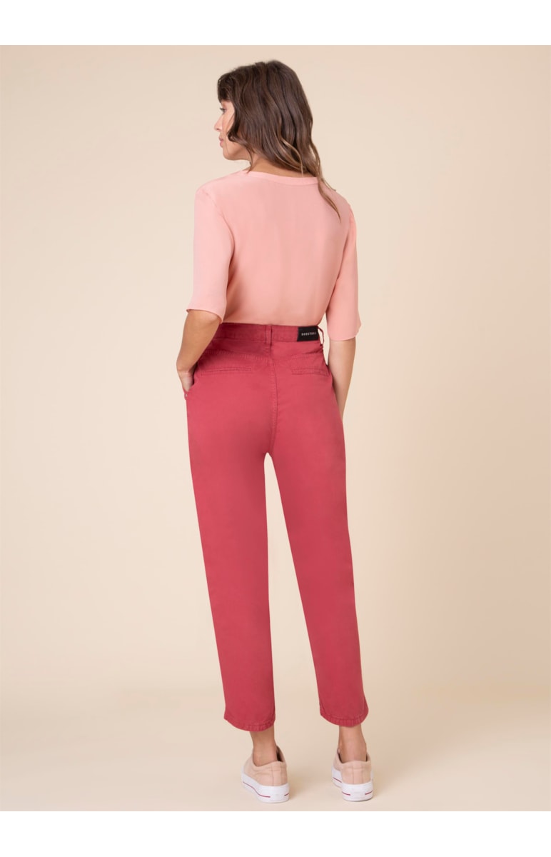 Calça Color Twill Vinho