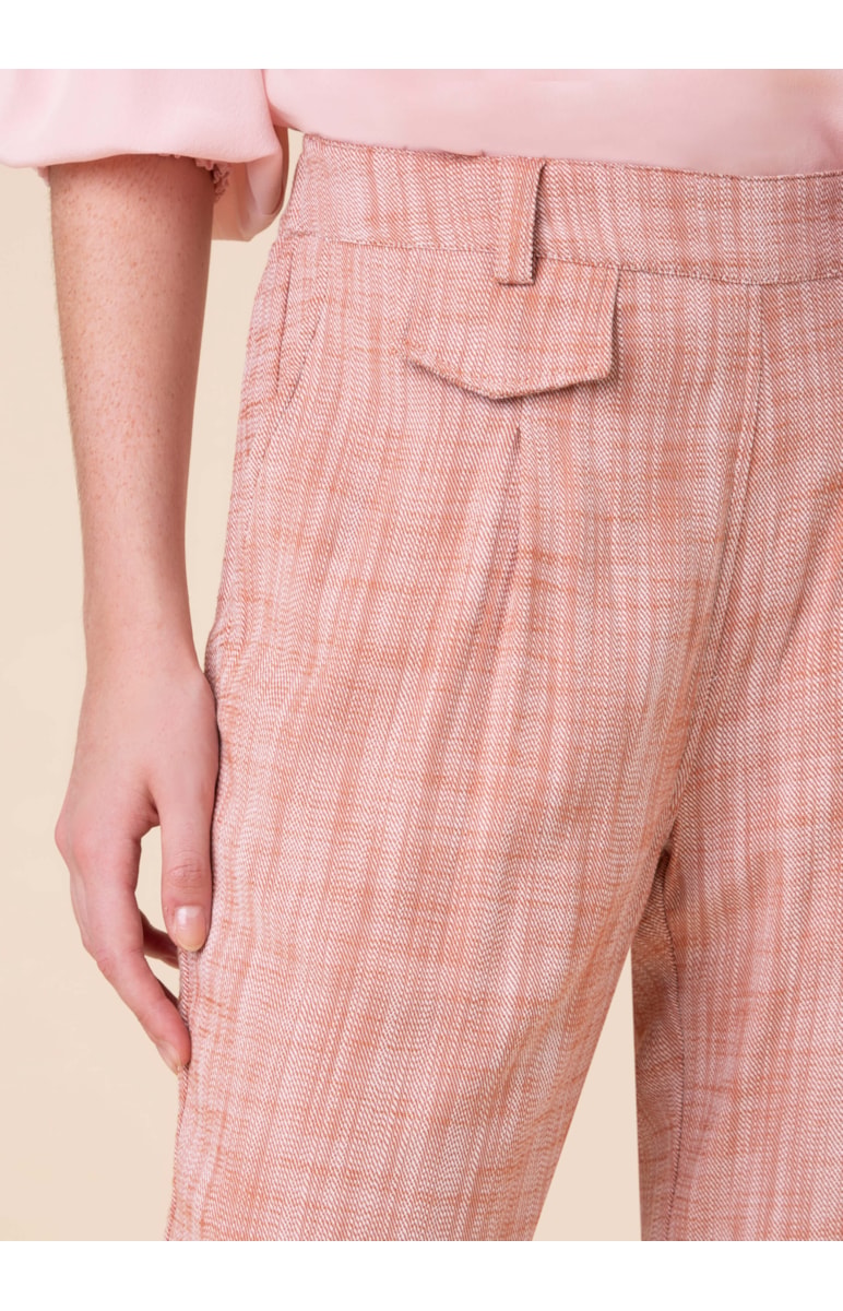 Calça Com Elástico No Cós Terra