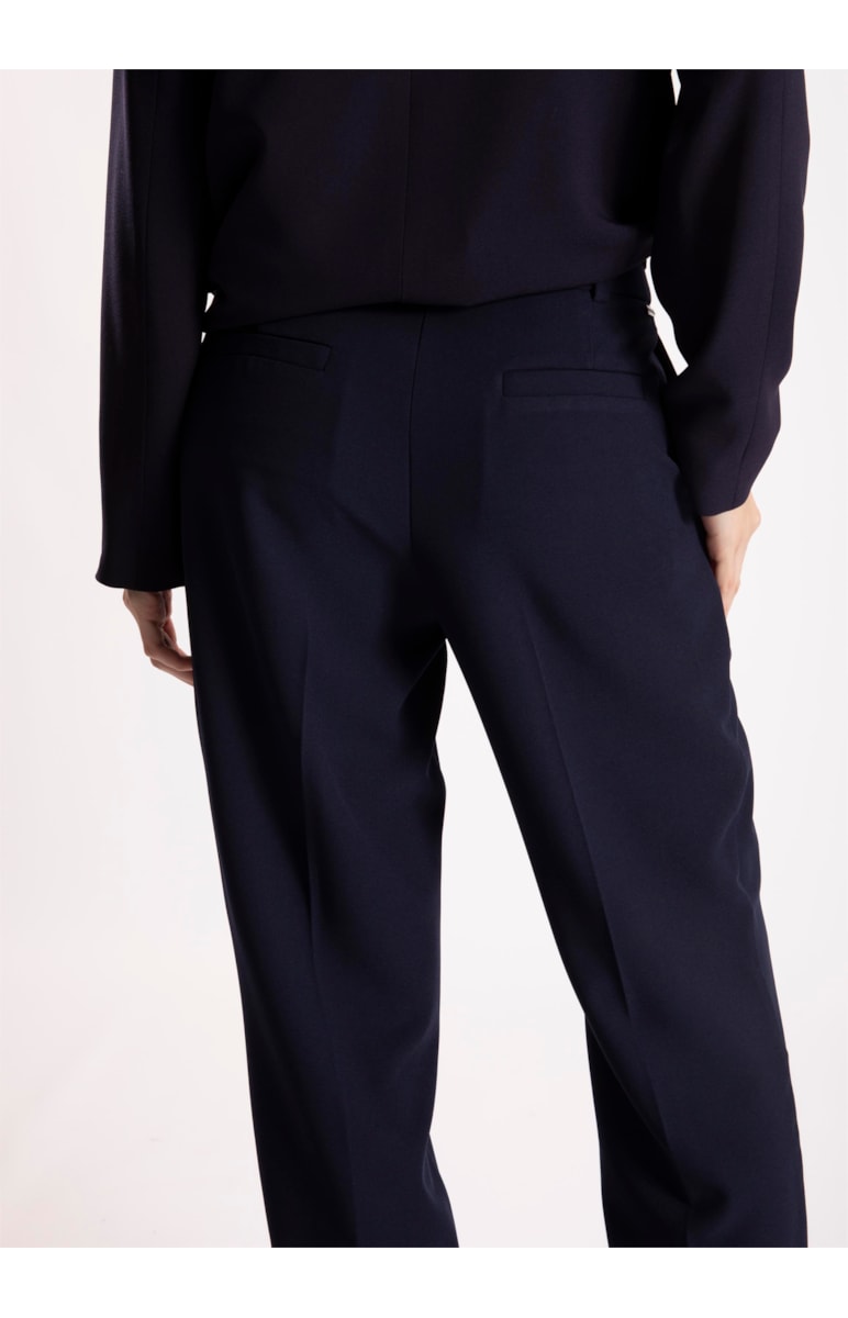 Calça Crepe Lyon Reta Dark Navy
