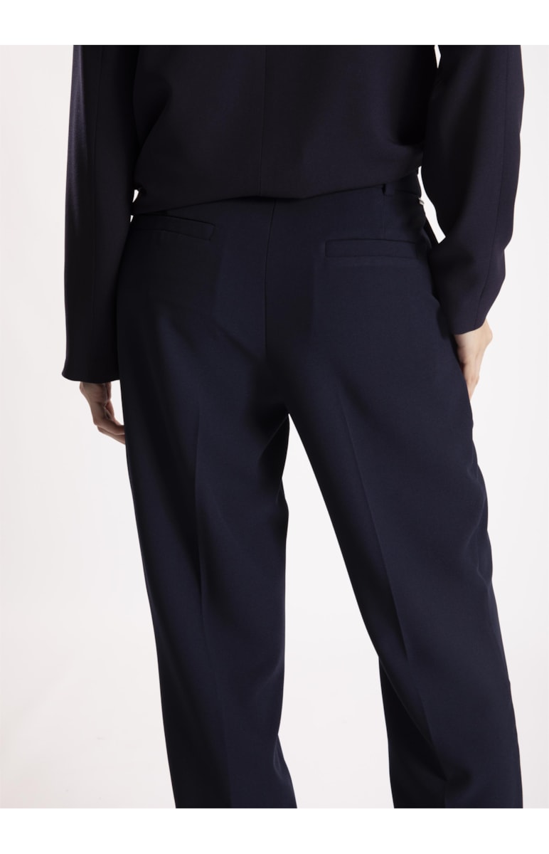 Calça Crepe Lyon Reta Dark Navy