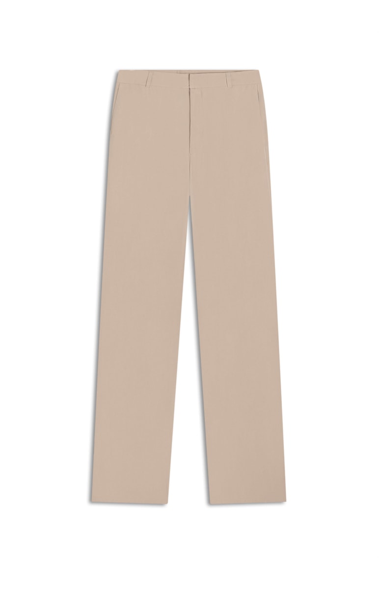 Calça Crepe Reta Areia