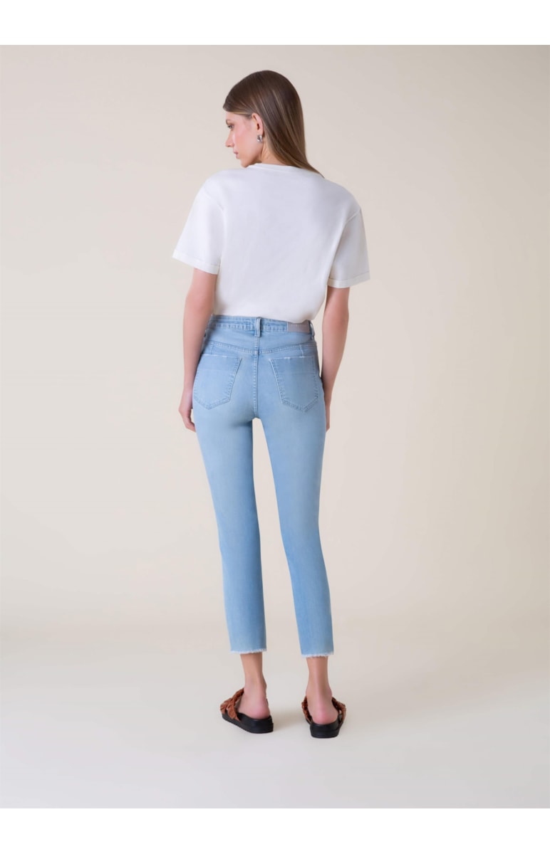 Calça Deep Blue Elastic Cigarrete 379 Lav.Claro C/ Tank