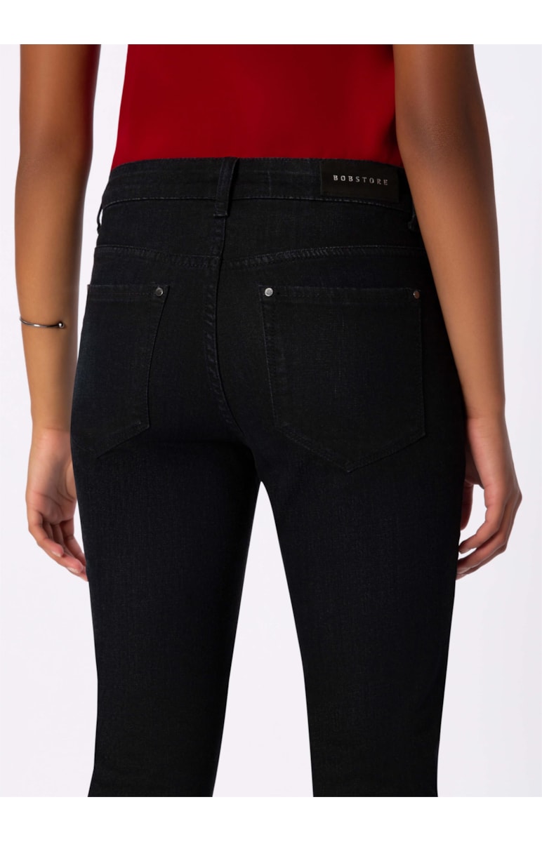 Calça Deep Blue Slim B-313 Lav.Escuro C/Resina