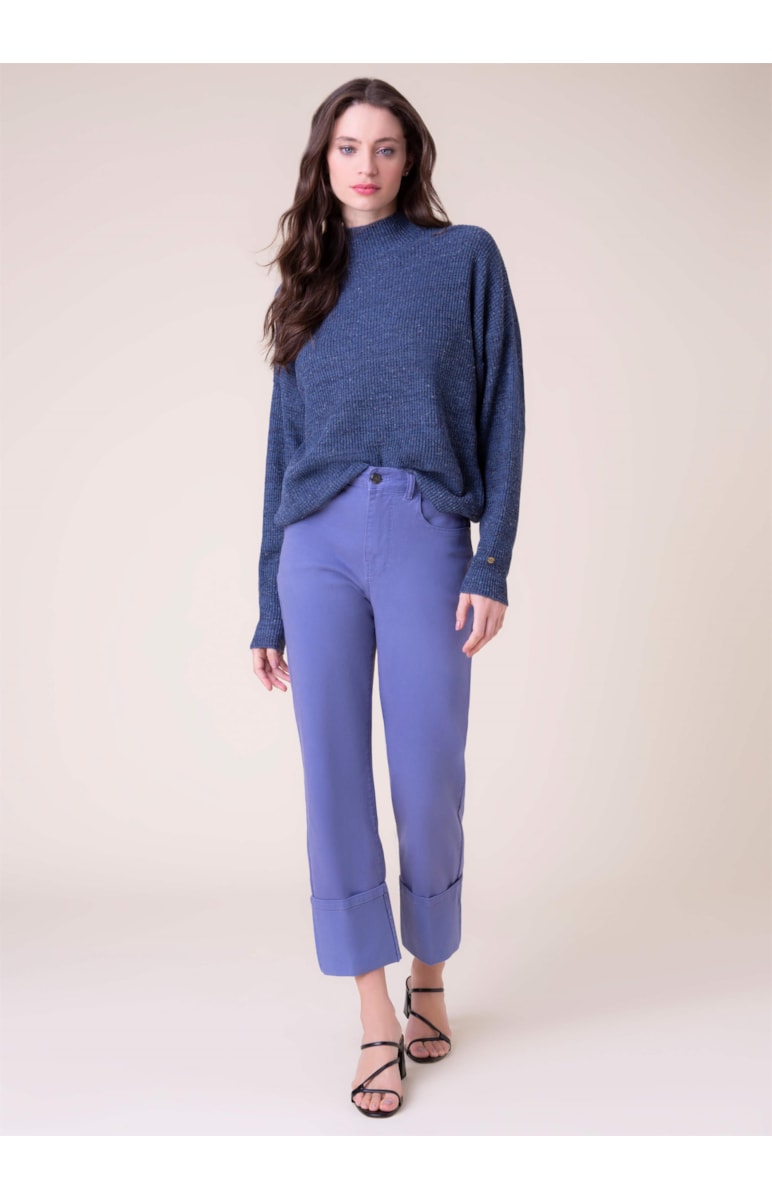 Calça Denim Color Slouch Hortencia