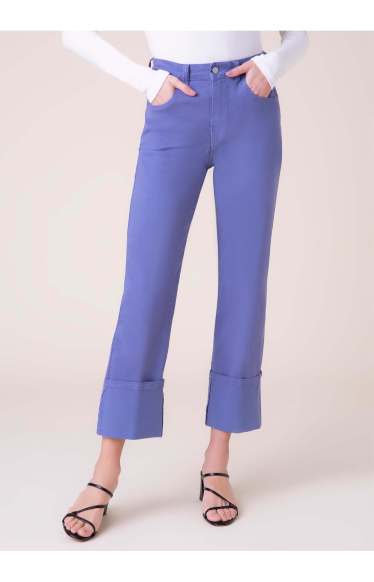 Calça Denim Color Slouch Hortencia